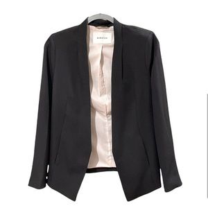 Babaton Open Front Fully Lined Long Sleeve Black Blazer Size 8